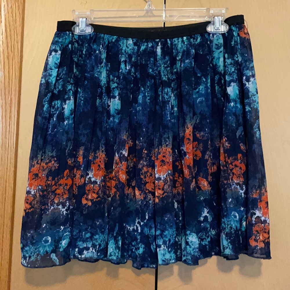 Blue and Reddish Orange Skirt